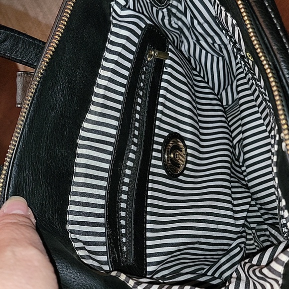 Jacket Purse Backpack Style Black Faux Leather - Picture 4 of 11